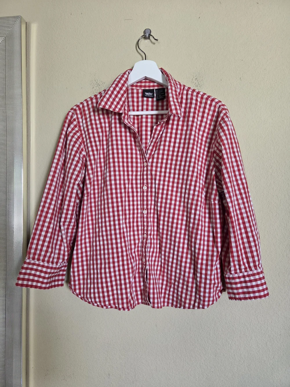 Mossimo Supply Co. Red & White Gingham Button-Down Shirt for Kids